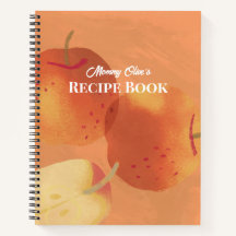 Artistic Warm Orange Painterly Apple Recipe