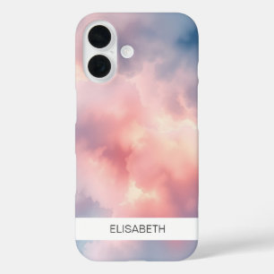 Artistic Watercolor Background Your Name iPhone 16 Case