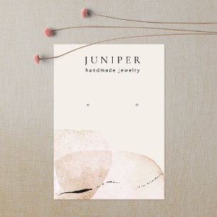 Artistic Watercolor Earring Jewellery Display Business Card