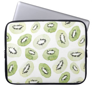 Artistic Watercolor: Hand-Drawn Seamless Design Laptop Sleeve