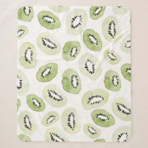 Artistic Watercolor: Hand-Drawn Seamless Design Sherpa Blanket