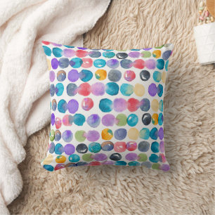 Artistic Watercolor Throw Cushion 