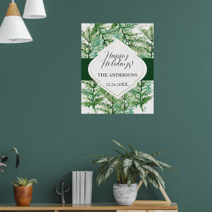 Artistic Watercolor Tree Personalised Poster