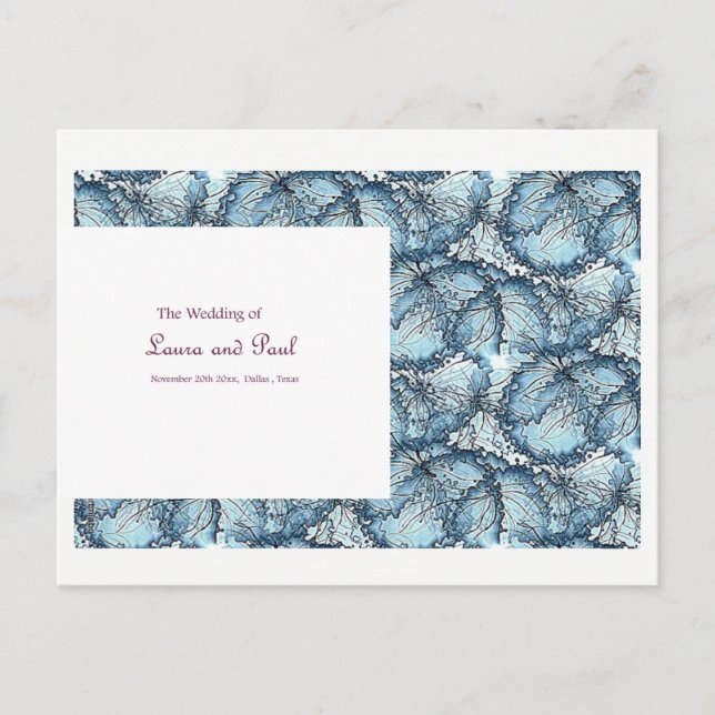 Artistic Wedding Postcard (Front)