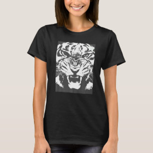 Artistic White Tiger Face Vector 1 T-Shirt