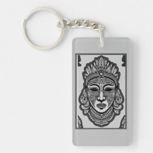 "Artistry of Heritage Masks" Key Ring