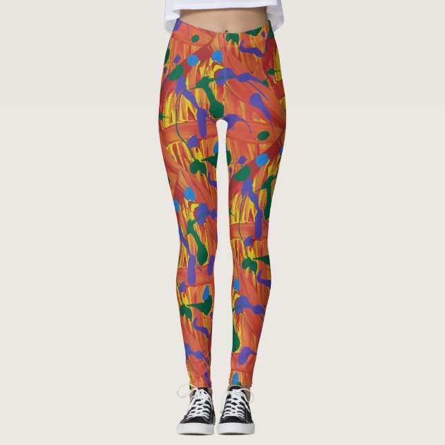 Artists Abstract Leggings (Front)