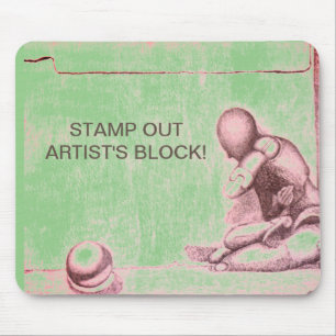Artists and creative people dread artist's block m mouse pad