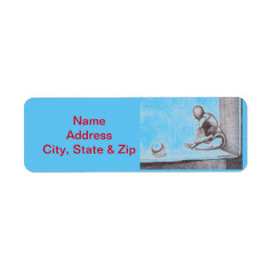 Artists and creative people dread artist's block return address label