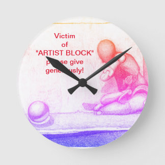 Artists and creative people dread artist's block round clock