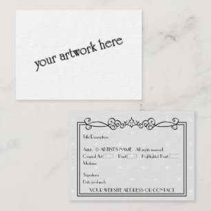 Artists' Blank ACEO Miniature Art Cards w COA