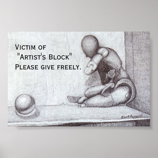"Artist's Block" Mini-Poster Poster (Front)