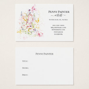 ARTISTS BUSINESS AND TITLE CARDS