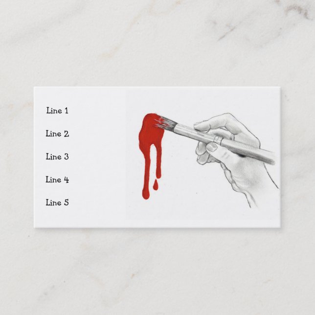 ARTIST'S BUSINESS CARD (Front)