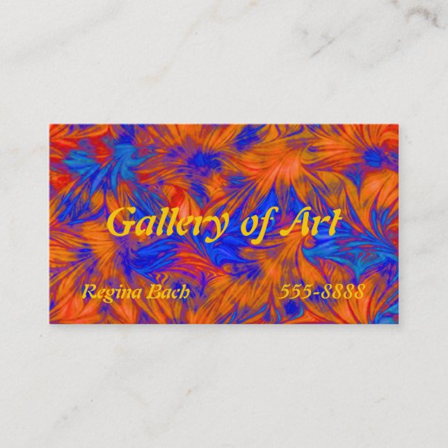 Artist's Business Cards (Front)