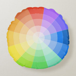 Artists Colorwheel Round Cushion