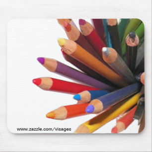 Artists Coloured Oil Pencils Mouse Pad