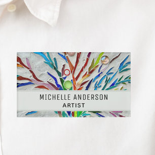 Artist's Colourful Name Tag