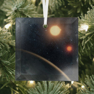 Artist's Concept Illustrating Kepler-16b. Glass Tree Decoration