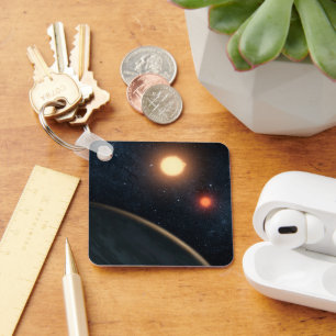 Artist's Concept Illustrating Kepler-16b. Key Ring