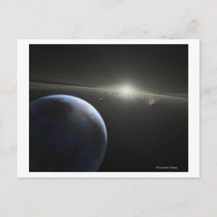 Artist's concept of an astroid belt Photograph Postcard