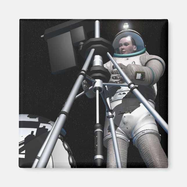 Artist's concept of future space exploration magnet (Front)