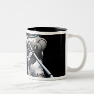 Artist's concept of future space exploration Two-Tone coffee mug