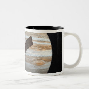 Artist's concept of the Juno spacecraft Two-Tone Coffee Mug
