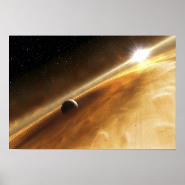 Artist's concept of the star Fomalhaut Poster (Front)