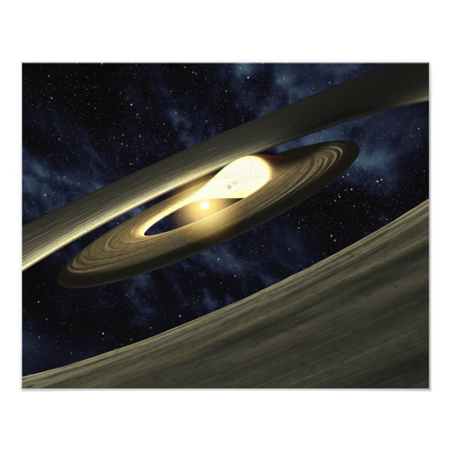 Artist's concept showing a lump of material photo print (Front)