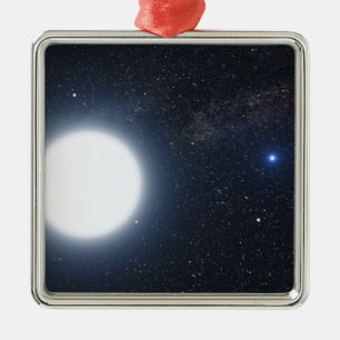 Artist's concept showing the binary star system metal ornament