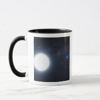 Artist's concept showing the binary star system