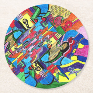 Artist's Dream round coaster