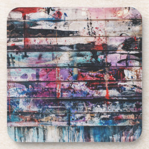 artists floor painting coaster