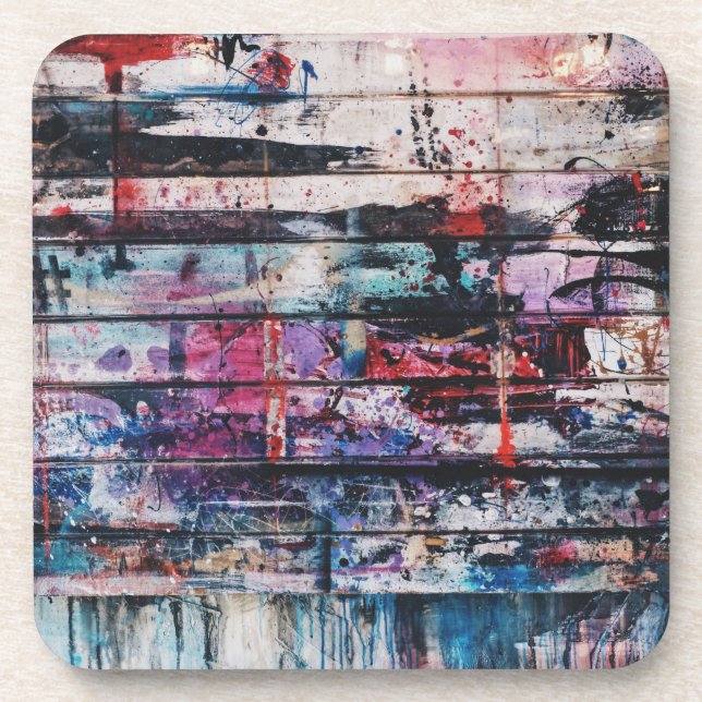 artists floor painting coaster (Front)