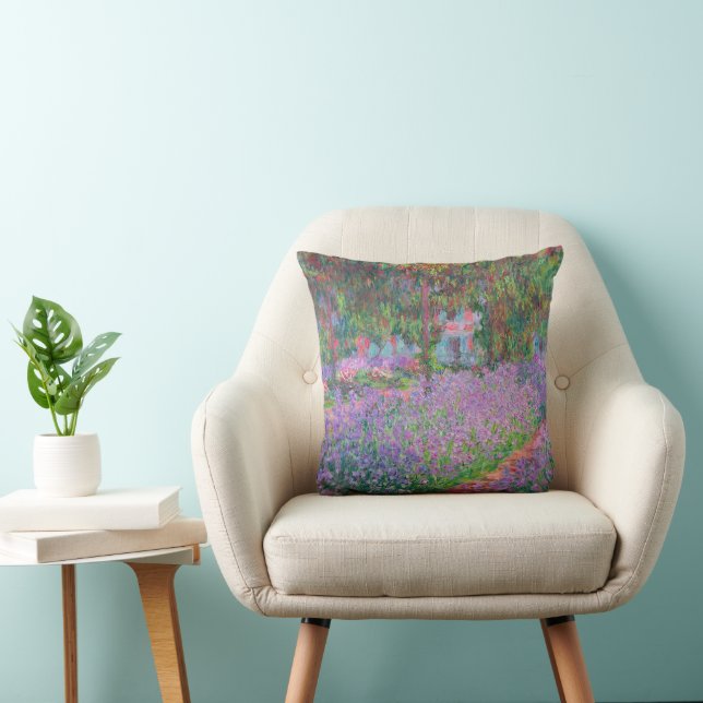 Artist's Garden at Giverny by Claude Monet Cushion (Chair)