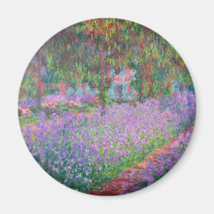 Artists Garden at Giverny by Claude Monet Magnet