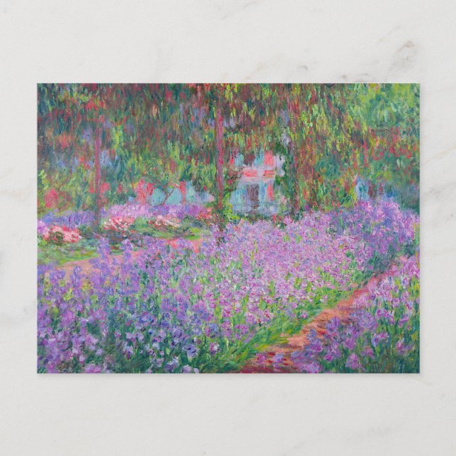 Artist's Garden at Giverny by Claude Monet Postcard (Front)