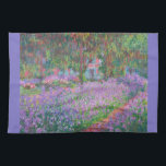Artist's Garden at Giverny by Claude Monet Tea Towel<br><div class="desc">Artist's Garden at Giverny (1900) by Claude Monet is a vintage impressionist fine art nature painting featuring flowers in Claude Monet's gardens at his house in Giverny, France. About the artist: Claude Monet (1840-1926) was a founder of the French impressionist painting movement with most of his paintings being "en plein...</div>
