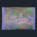 Artist's Garden at Giverny by Claude Monet Tea Towel<br><div class="desc">Artist's Garden at Giverny (1900) by Claude Monet is a vintage impressionist fine art nature painting featuring flowers in Claude Monet's gardens at his house in Giverny, France. About the artist: Claude Monet (1840-1926) was a founder of the French impressionist painting movement with most of his paintings being "en plein...</div>