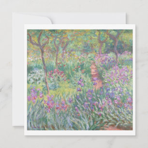 Artist's Garden by Claude Monet Flat Note Card