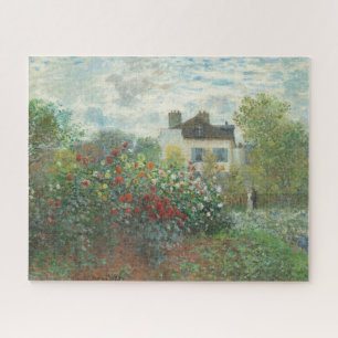Artist's Garden Renoir Impressionist Painting Jigsaw Puzzle