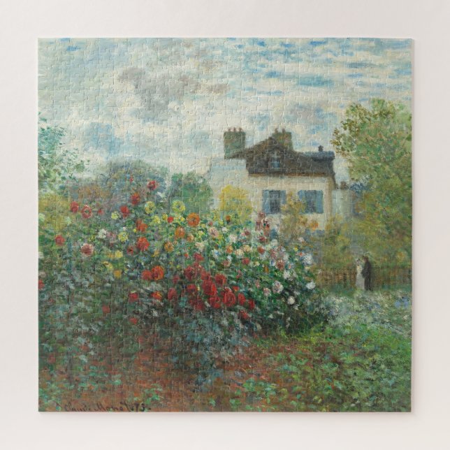 Artist's Garden Renoir Impressionist Painting Jigsaw Puzzle (Vertical)
