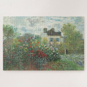 Artist's Garden Renoir Impressionist Painting Jigsaw Puzzle