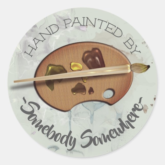 Artists Hand Painted By Label (Front)