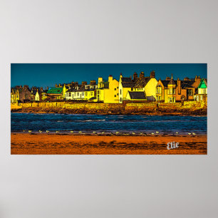 Artists impression Elie  Fife Scotland Poster