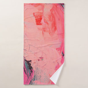 Artists oil paints multicolored closeup abstract b bath towel