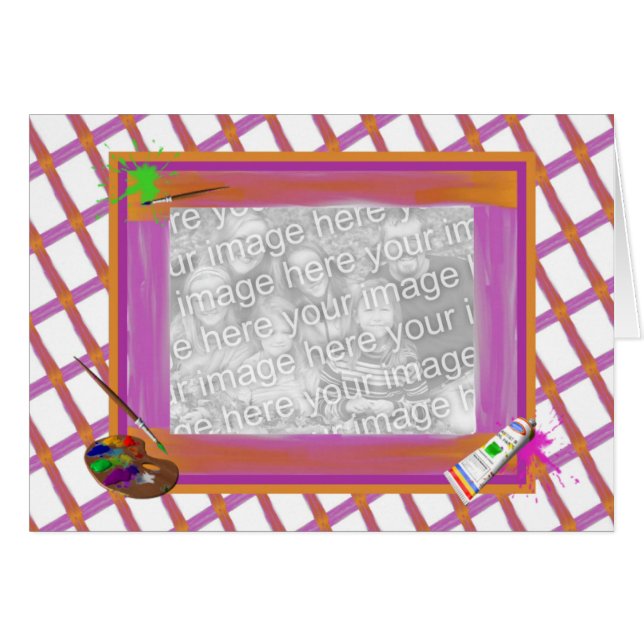 Artists Paints & Palette Template (Front Horizontal)