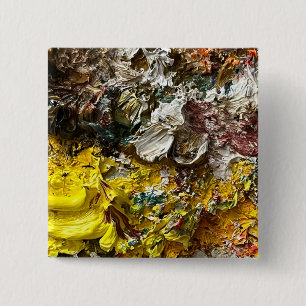 Artist's palette #1 15 cm square badge