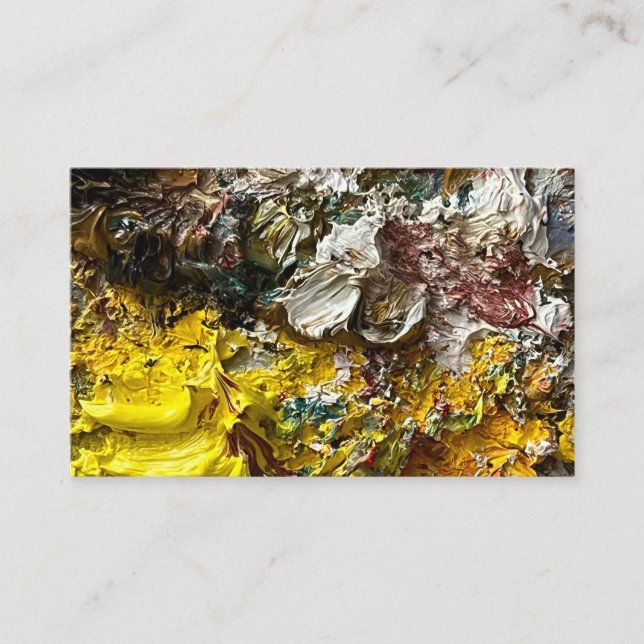 Artist's palette #1 business card (Front)